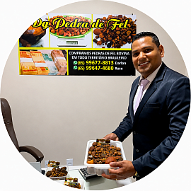 Darlan Gomes  proprietário da empresa Dg pedras de fel bovinos